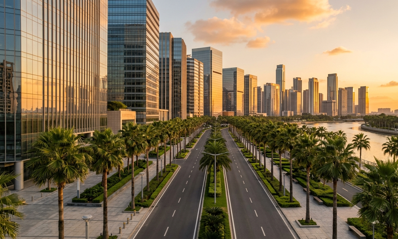 Mumbai skyline corporate area