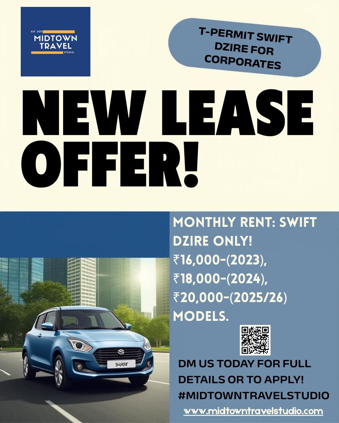 New Lease Offer Swift Dzire 2026 — Handover Package
